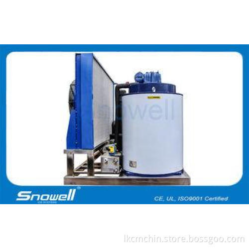 4T/D Stainless Steel Flake Ice Machine For Seafood , Bitzer